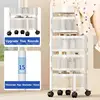 3/4/5 Layers Kitchen Shelves Storage Rack Stainless Steel Storage Racks Metal Corner Floor Snack Rack For Household 5