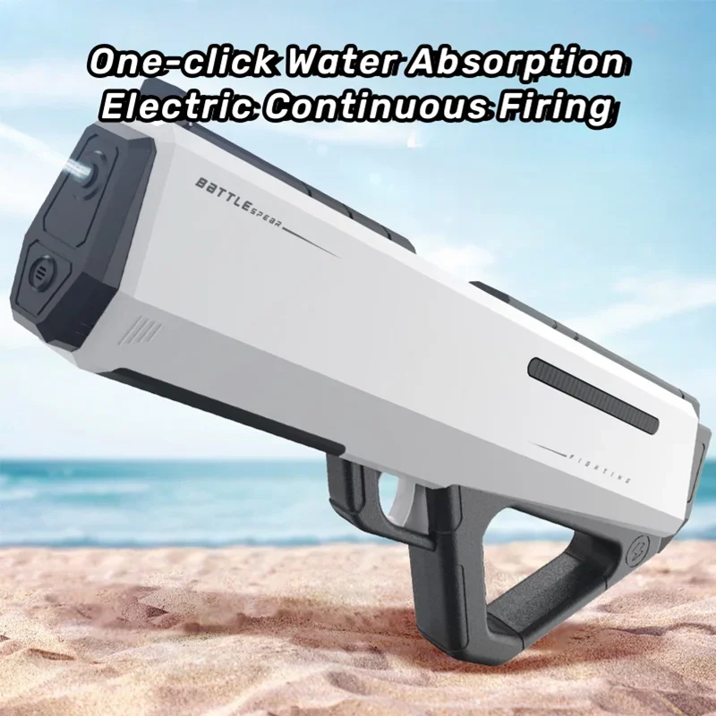 Summer Outdoor Toys Electric Water Gun For Children Spraying Guns Fully Automatic Watergun Absorption Soaker Water Gun Pool Toys 2