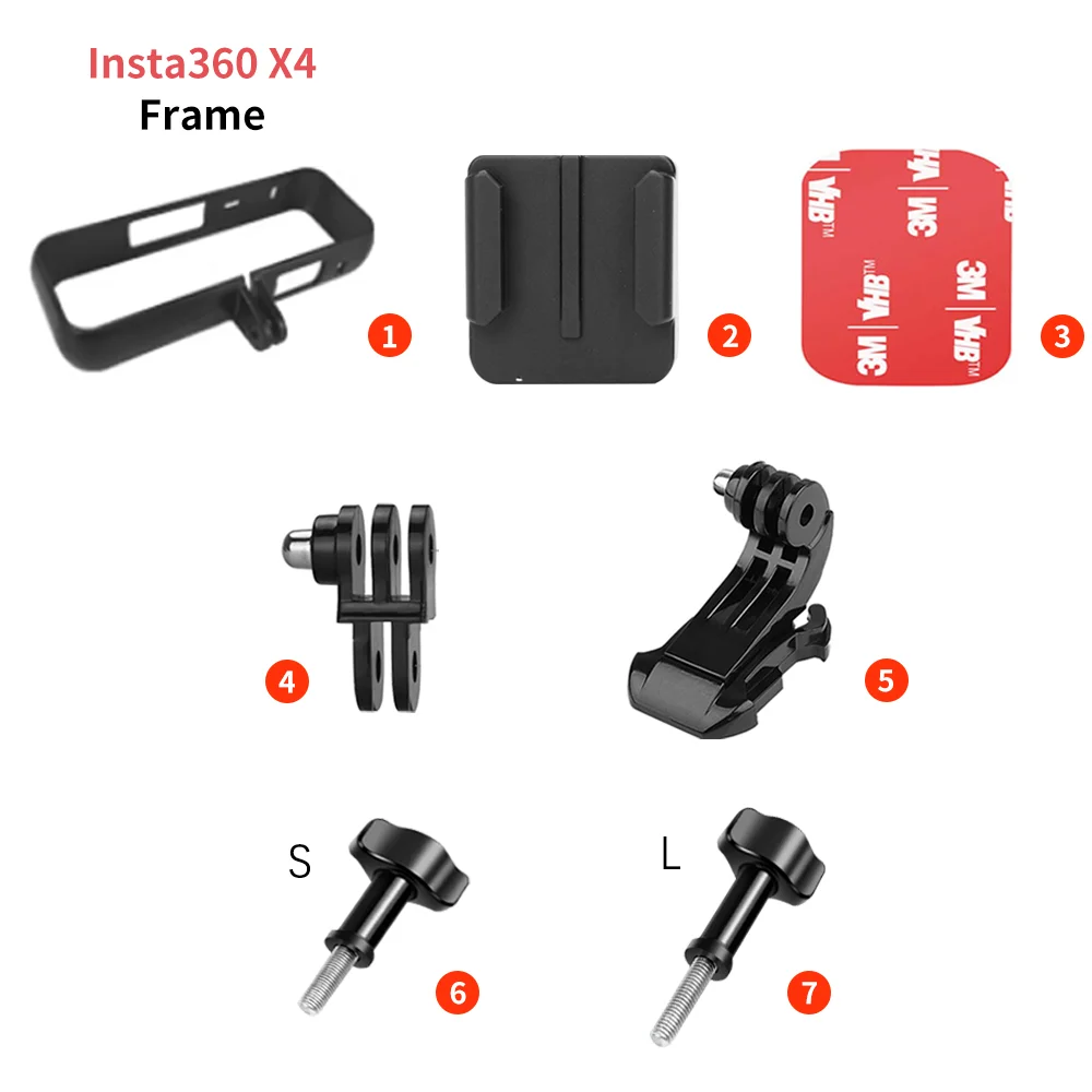 Support de mentonnière pour casque de moto, pour GoPro Hero 5/6/7