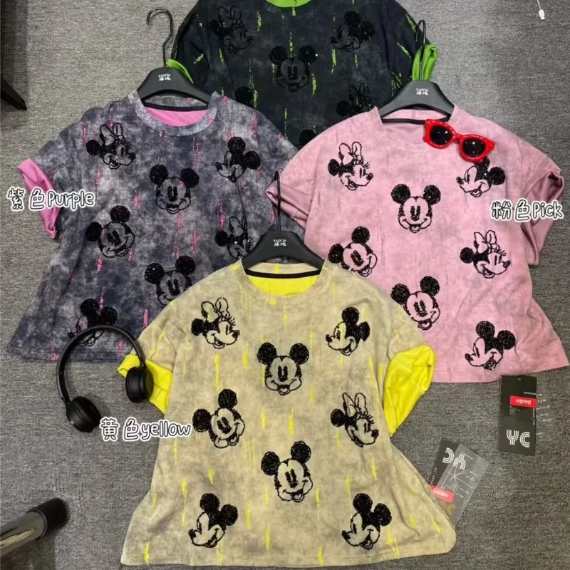 2025 New Spring Summer Loose Short Sleeve T-shirt Embroidery