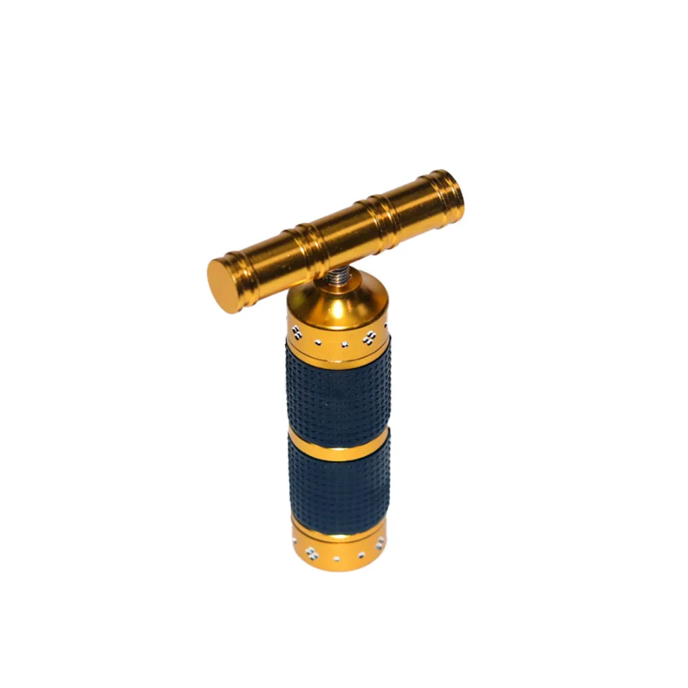 T-shaped aluminum manual cigarette press rotating jacket non-slip plastic cover small smoking accessories smoking accessories
