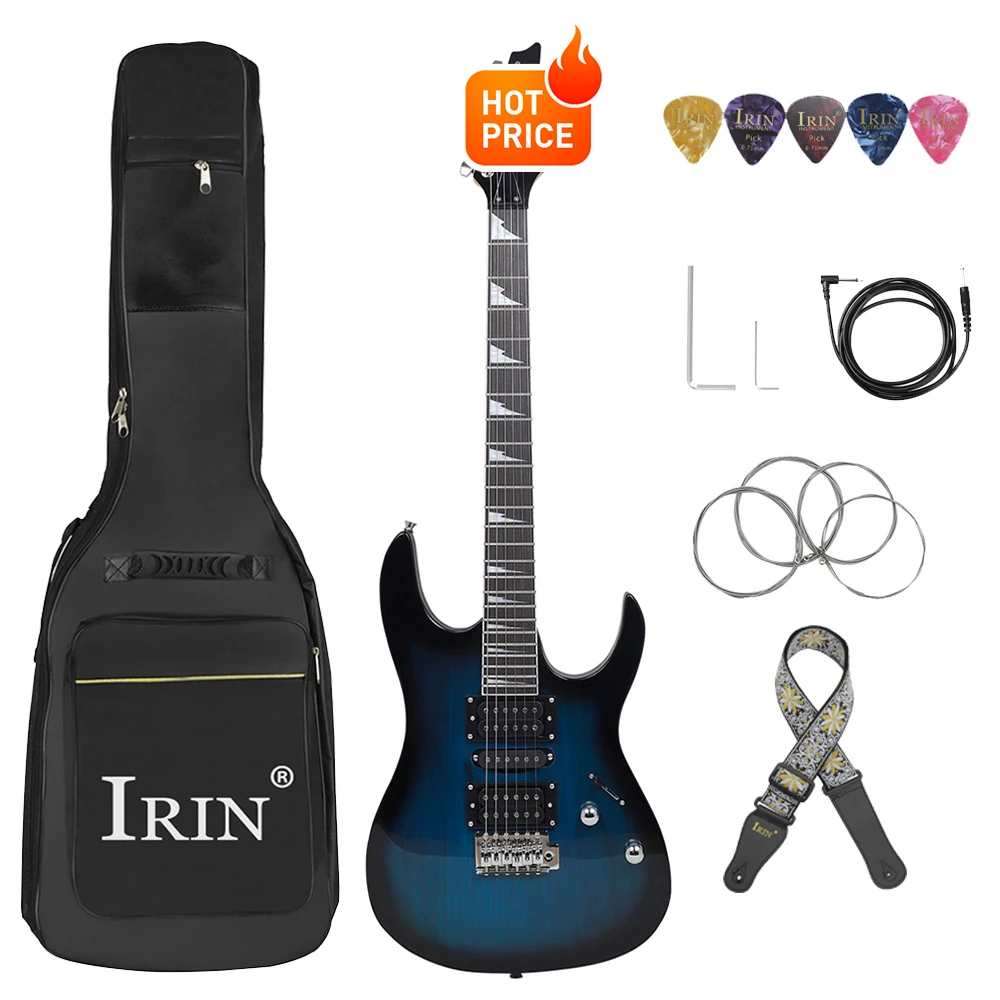 IRIN エレキギター　軽量級 Irin-ギターバッグ付きエレキギター,6弦,24フレット,メイプル
