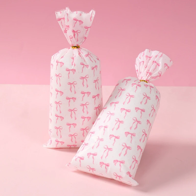 Rosa Schleife Thema Geburtstag Party Supplies Einwegteller Tassen Serviettenschleife Party Dekor Babyparty Mädchen Rosa Schleife Partyzubehör – Detail 38