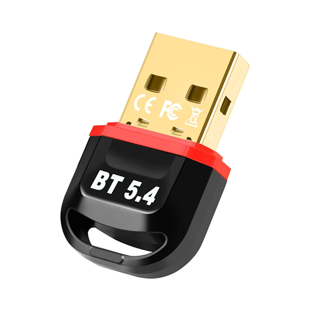 USB BT 5.4 동글 어댑터, PC 스피커 무선 마우스 키보드용 USB 송신기, BT 5.4 동글 리시버 지지대, Win11/10/8.1