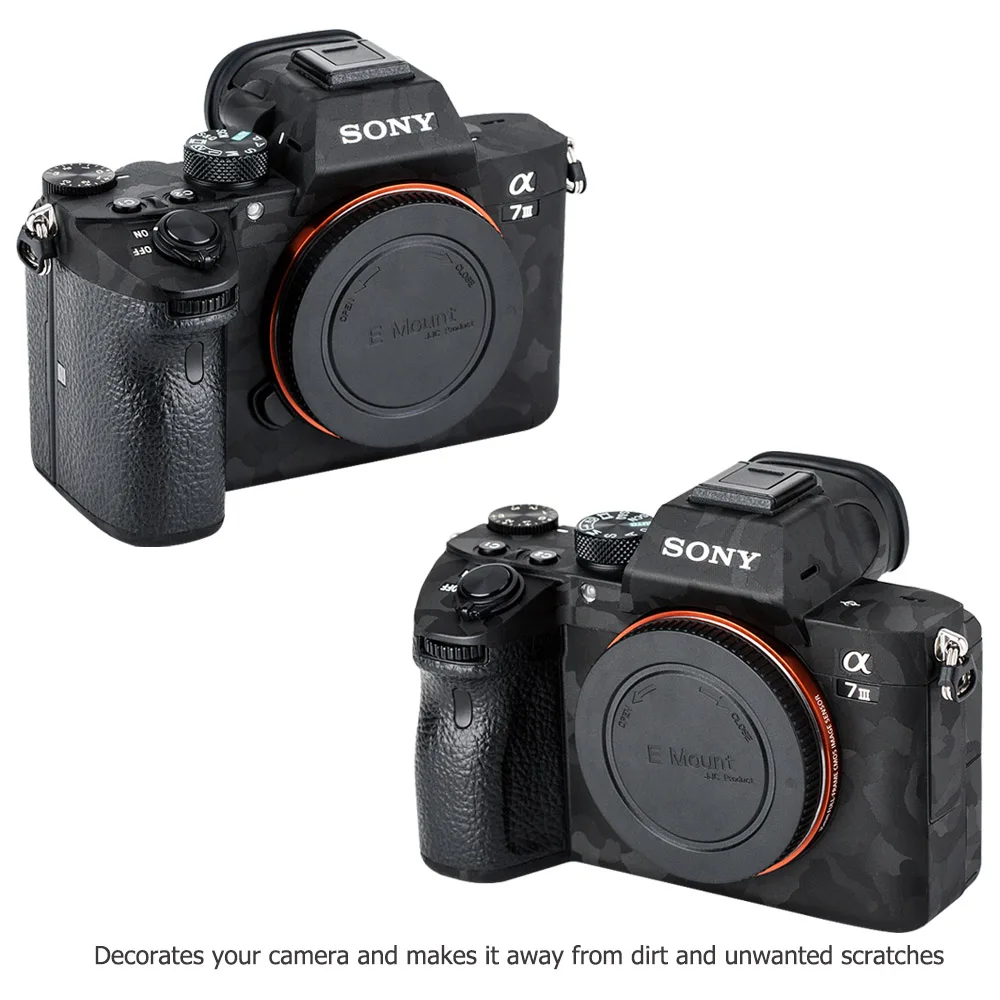 Kamera-Körperaufkleber, schützendes Hautfilm-Set für Sony A7 III A7R III A7III A7RIII A7M3 A7R3, kratzfeste Körperaufkleber-Dekoration – Detail 1