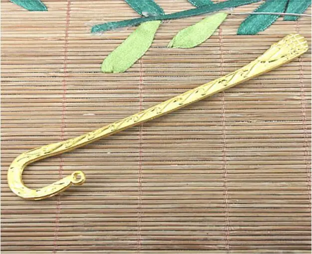 

2pcs 124mm dark gold-tone gold-tone Crafted Bookmark H1008-G