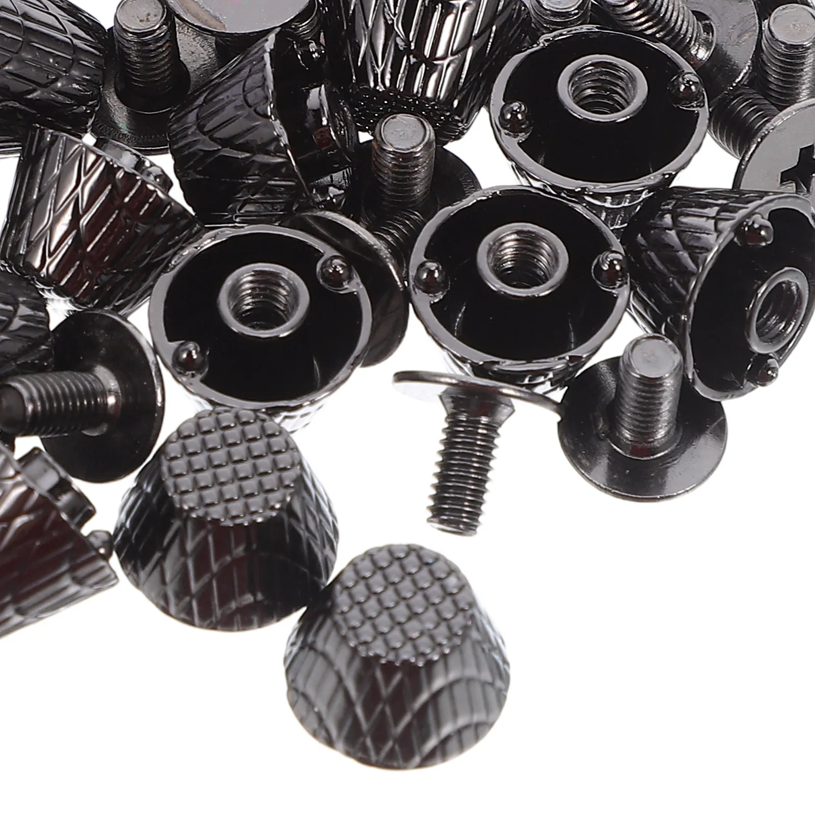 50개 나사형 합금 리벳 10mm 원형 돔 장식 스터드 핸드백 지갑 받침대 가방 가죽 공예 DIY 가방 제작용