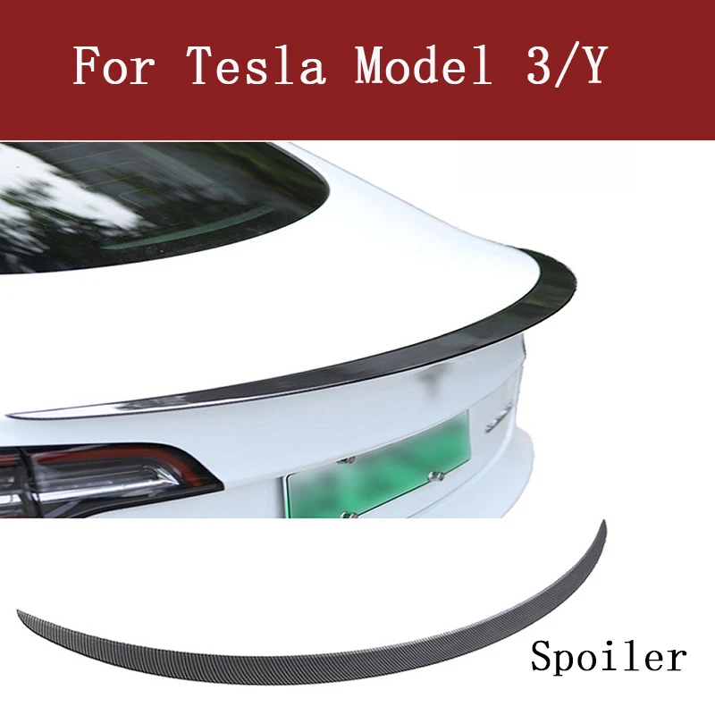 艶ありカーボン調もありますTesla model3用　トランクスポイラー　テスラ　モデル3 ウイング　新品