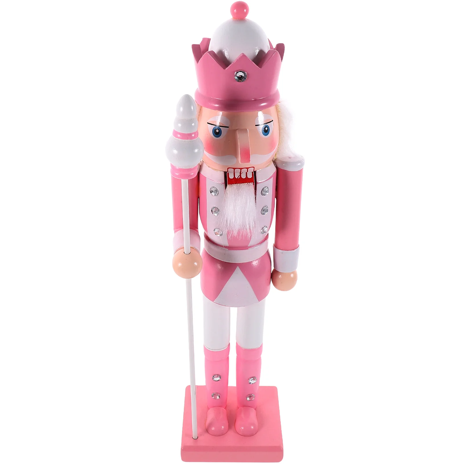 

Xmas Nutcracker Puppet Wood Nutcracker Soldier Figure for Bookshelf Table
