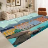 World City Travel Floor Mat Rectangle Anti-slip Home Soft Badmat Front Door Indoor Outdoor Mat Hotel Decor Mat 2