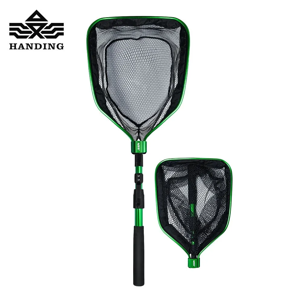 Fishing Net Portable Telescopic Landing Net Floating Nylon Material Fishing Mesh