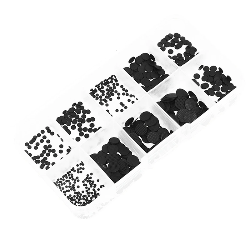 

500Pcs/Box 1.5-8Mm Different Sizes Conductive Rubber Pads Keypad Repair Kit For IR Remote Control Conductive Rubber