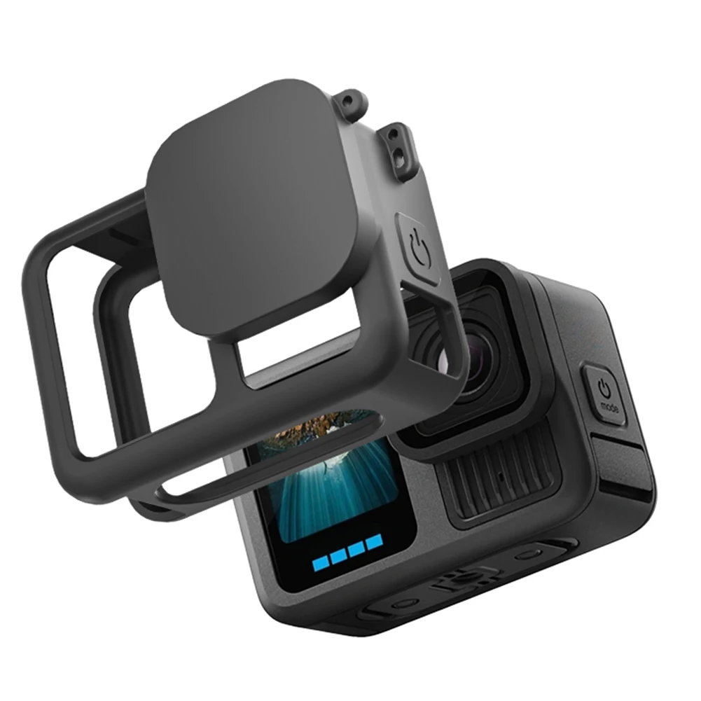 Silicone Case for GoPro 13 Protective Housing Cover with Lens Cover and Lanyard Soft Sleeve Anti-Scratch Case Accessories