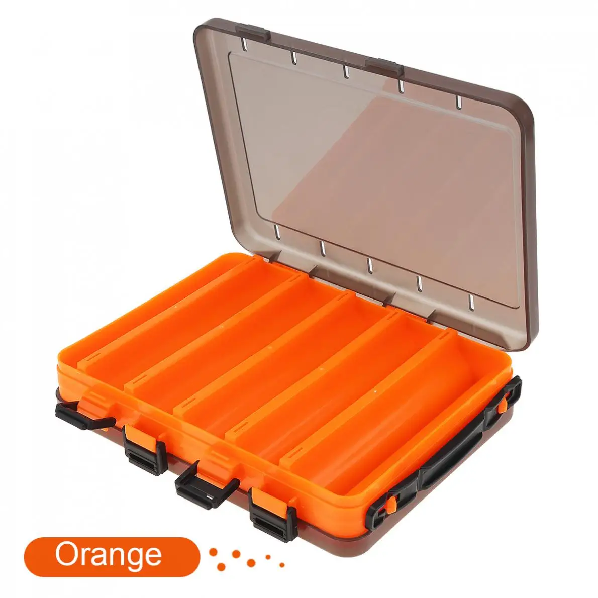 Large Capacity Double Side Thickening 10 Compartments Squid Fishing Lure  Box for Shrimp Bait Minnow Lures Storage Case