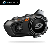 Vimoto-V9X 오토바이 블루투스 인터콤, 중국어 버전, 8 라이더, 모터 헬멧, 방수, 모터바이크 인터콤 헤드셋, 이어폰