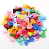 10/20/30pcs Cute Pet Dog Hair Bows Solid Grooming Bows with Rubber Band Gifts for Small Dogs Hand-made Headwear Dog Supplies 6