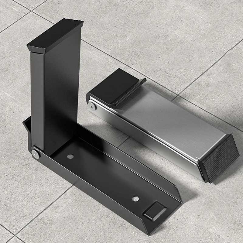Door Stoppers Pedal Kick Down Door Stop Self Adhesive Holder No Drilling Stoppers Stainless Steel Anti-Slip Doorstop silicone door stopper,door stopper bumpers,door stopper,magnetic door stopper