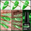 13PCS Reflective Glitter Magnetic Gel Set Fluorescent Green Semi Permanent Neon Glitter Gel Kit Nail Art  Varnsh Kit Supplies 5