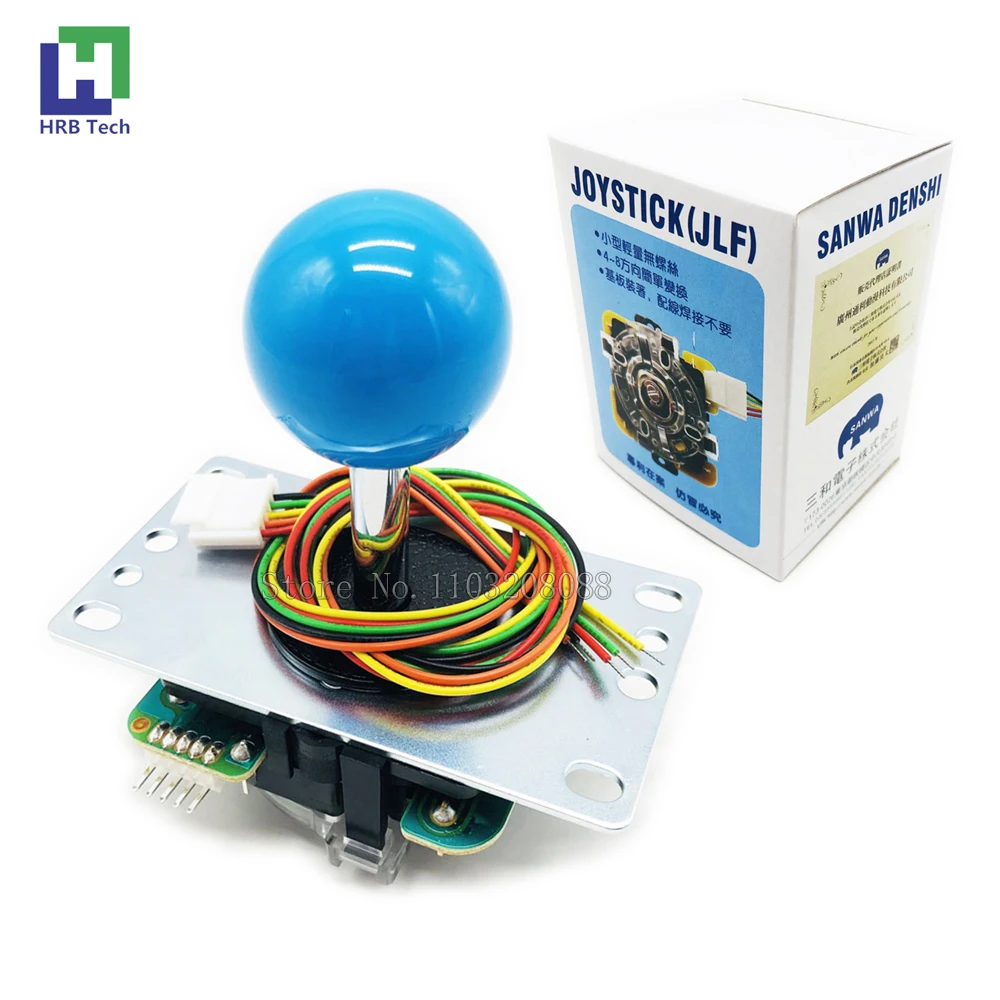 

Оригинальный японский джойстик Sanwa JLF TP 8YT файтинг качалка с Topball 5pin провод Jamma аркадная торговая игра ПК Комплект нулевой задержки DIY