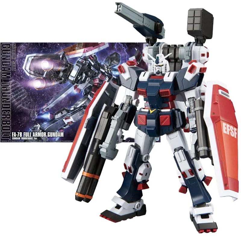 

Bandai Assembly Model Kit HG FA-78 Full Armor Gundam Action Figure Gundam Thunderbolt Ver. December Sky Collection Gifts Toys