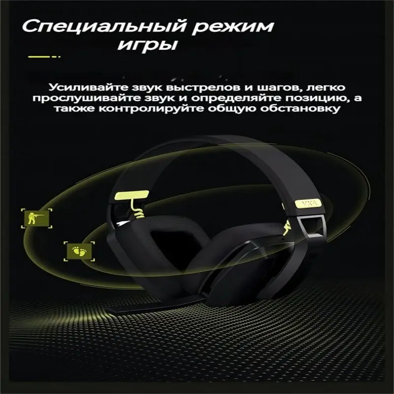 VGN wireless gaming headphones with microphone, radio channel
