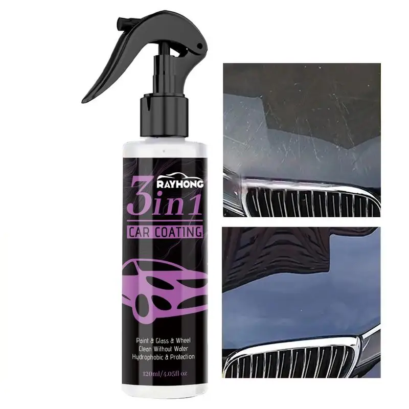 

120ml Scratch Repair Spray Effective Auto Swirl Remover Scratches Repair Polishing Liquid Hydrophobic Auto Coating Sprays