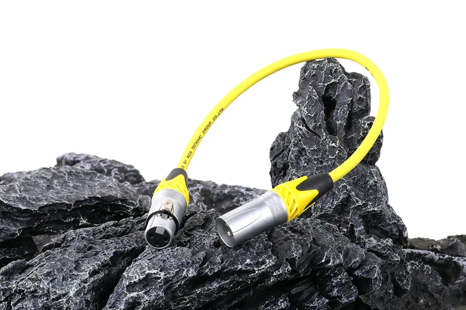 Xlr-Kabel 3-poliger Stecker auf Buchse m/f ofc symmetrisches Audio-Mikrofon abgeschirmtes Leitungs kanonen verlängerung kabel für Monitormischer-Verstärker lautsprecher – Detail 4