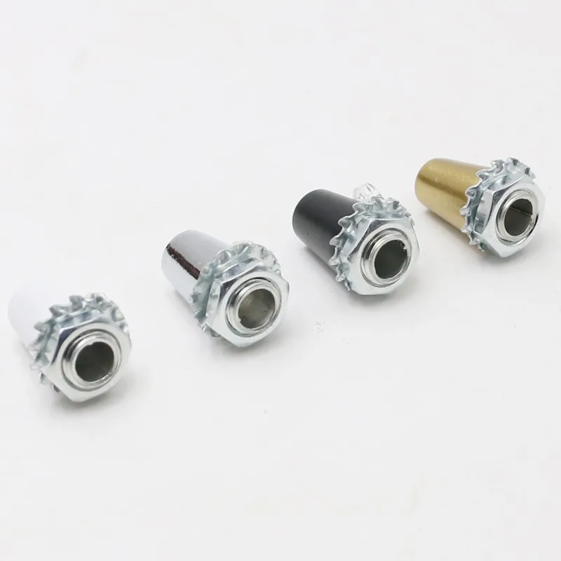 10pcs D14xH17mm M10 Threaded Wire Lock Metal Cable Grips with M4 Clear Screw Cable Glands Connectors for Strain Relief