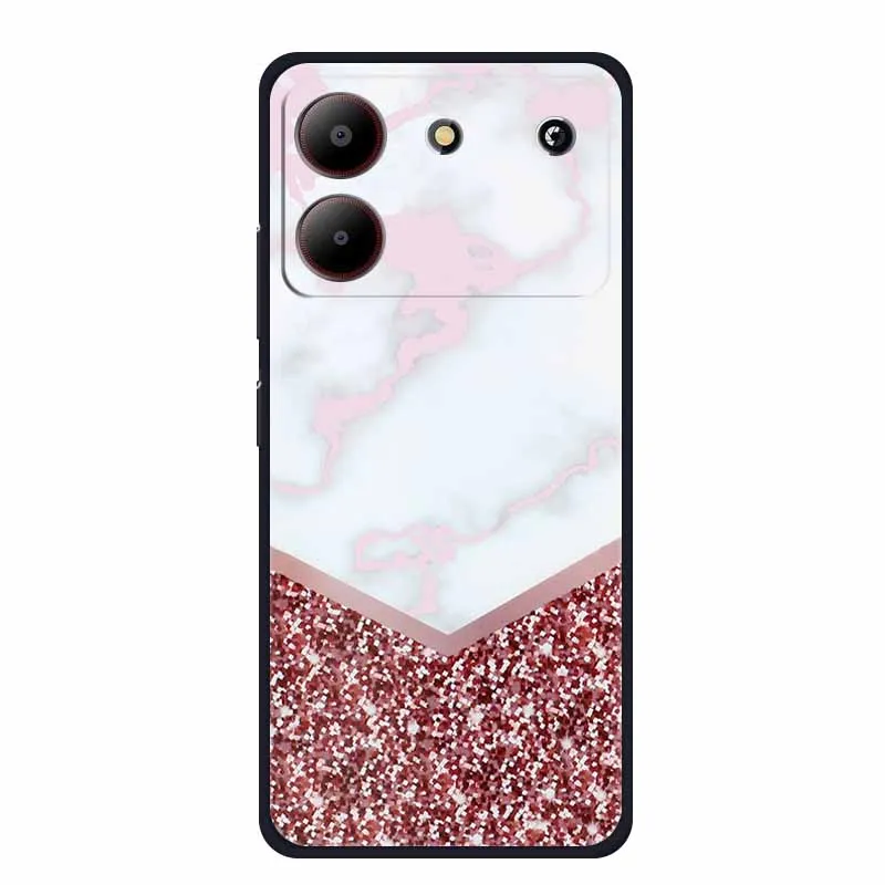 Marble TPU Soft Silicone Back Cover - Colorful Phone Case