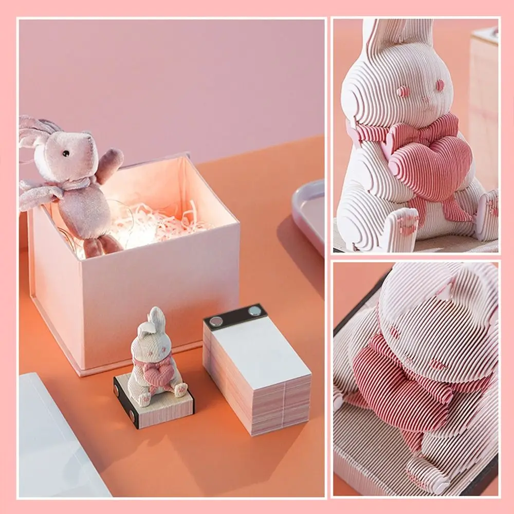 3D �䳢 �޸� �޸� ����Ʈ �޽��� ����, 3D ���� ����, DIY �䳢 �޸� ����, ������ ���� ��ƼĿ �䳢 �޸���