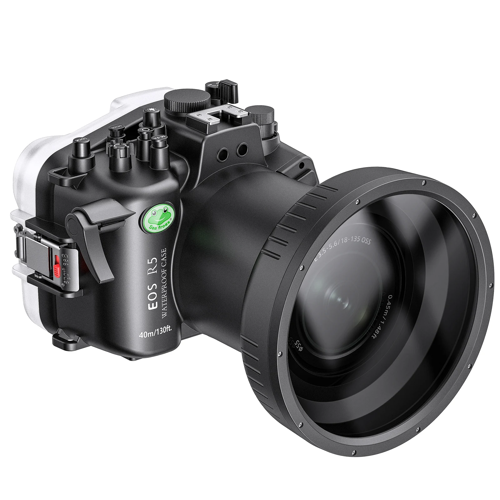 Waterproof Housing Case With Port For Canon Eos R5 Camera Rubber Cover