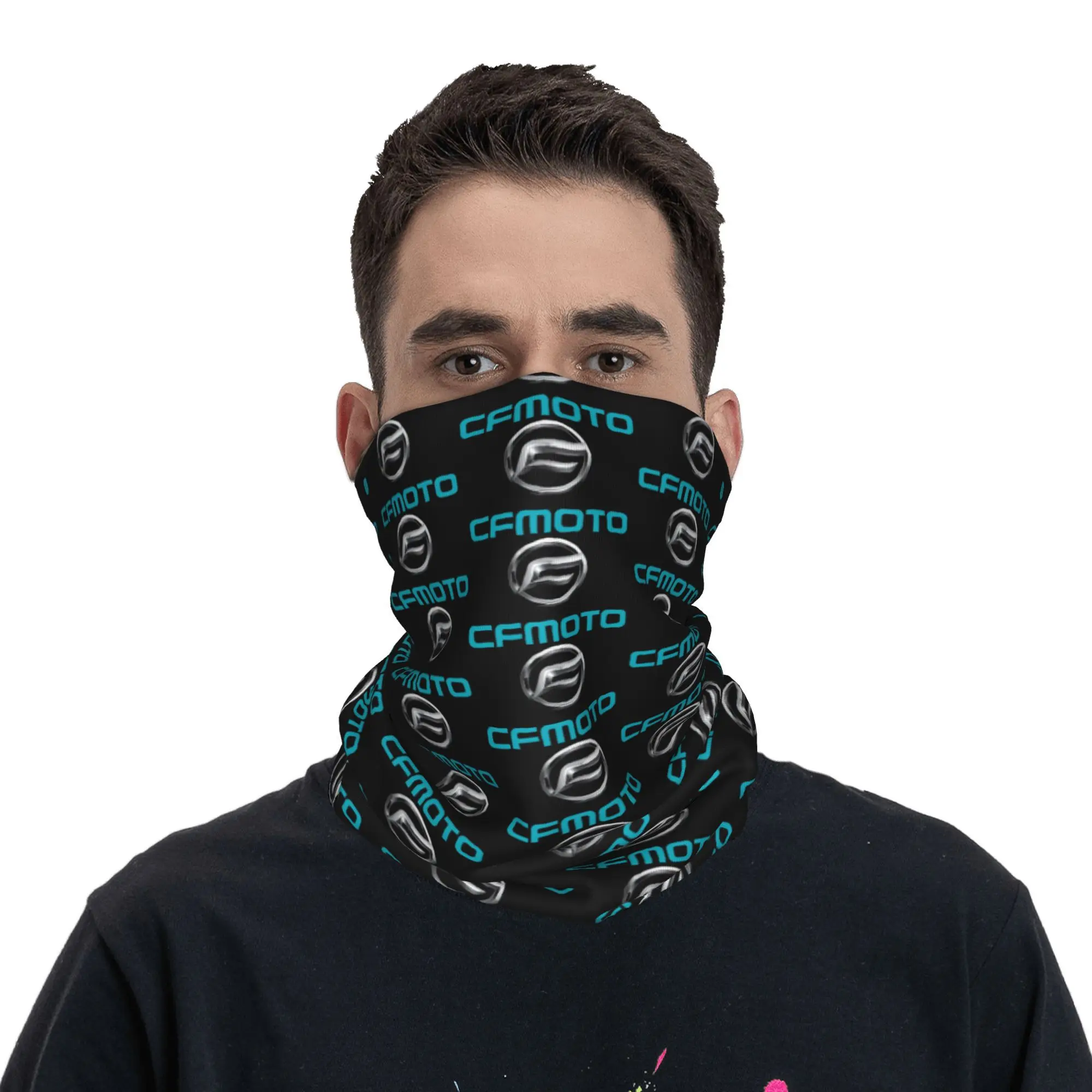 Motor-CFMotoes Racing Bandana Neck Gaiter for Hiking Camping Men Women Wrap Scarf Balaclava Warmer