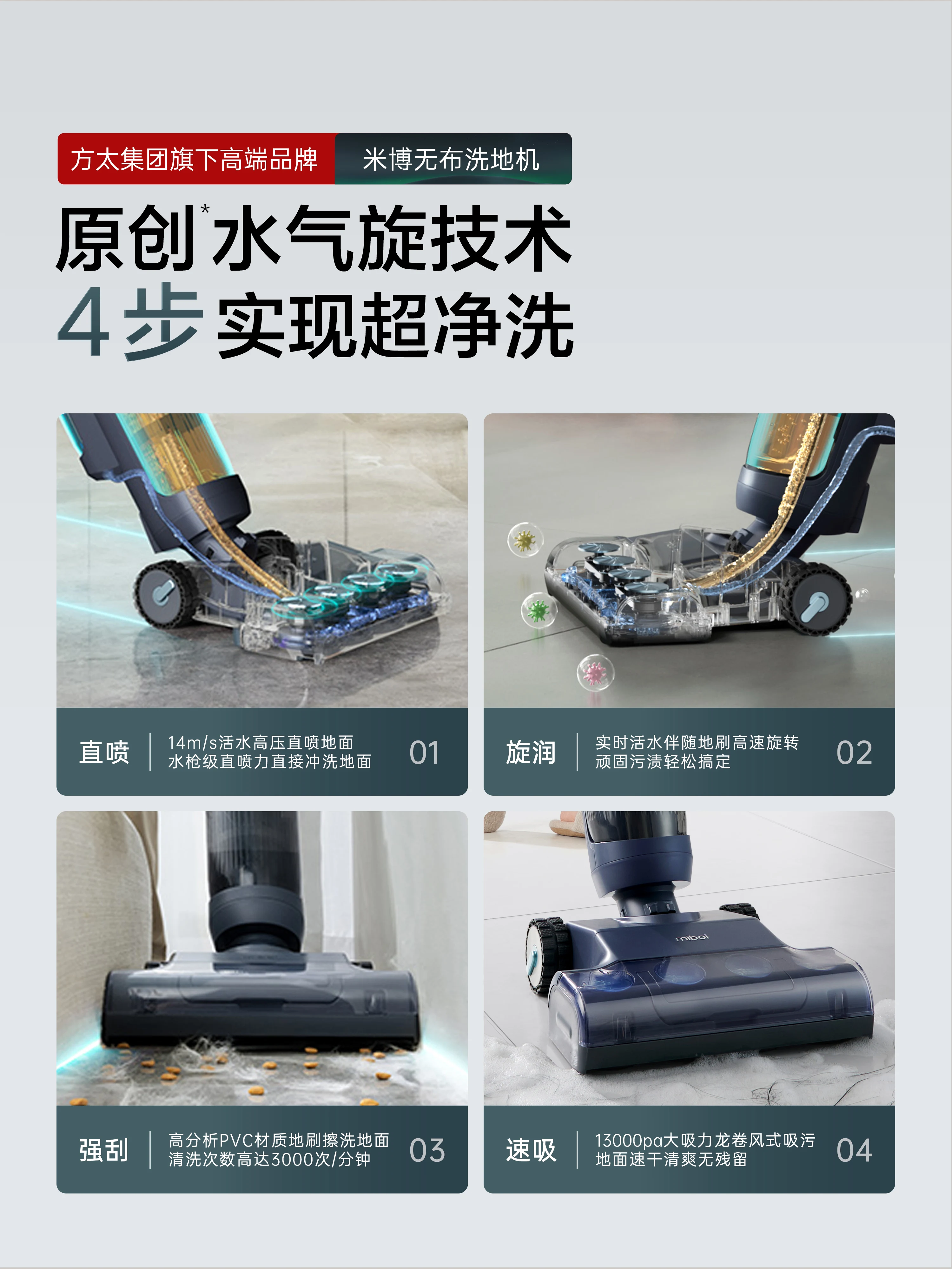 Miboi V7Pro Non-cloth cleaning intelligent household appliances suction cleaning sweeper Clean the mopping machine 2