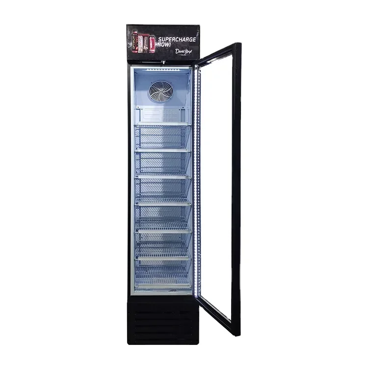SC145B 145L Commercial Supermarket Slim Display Showcase Upright Fridge