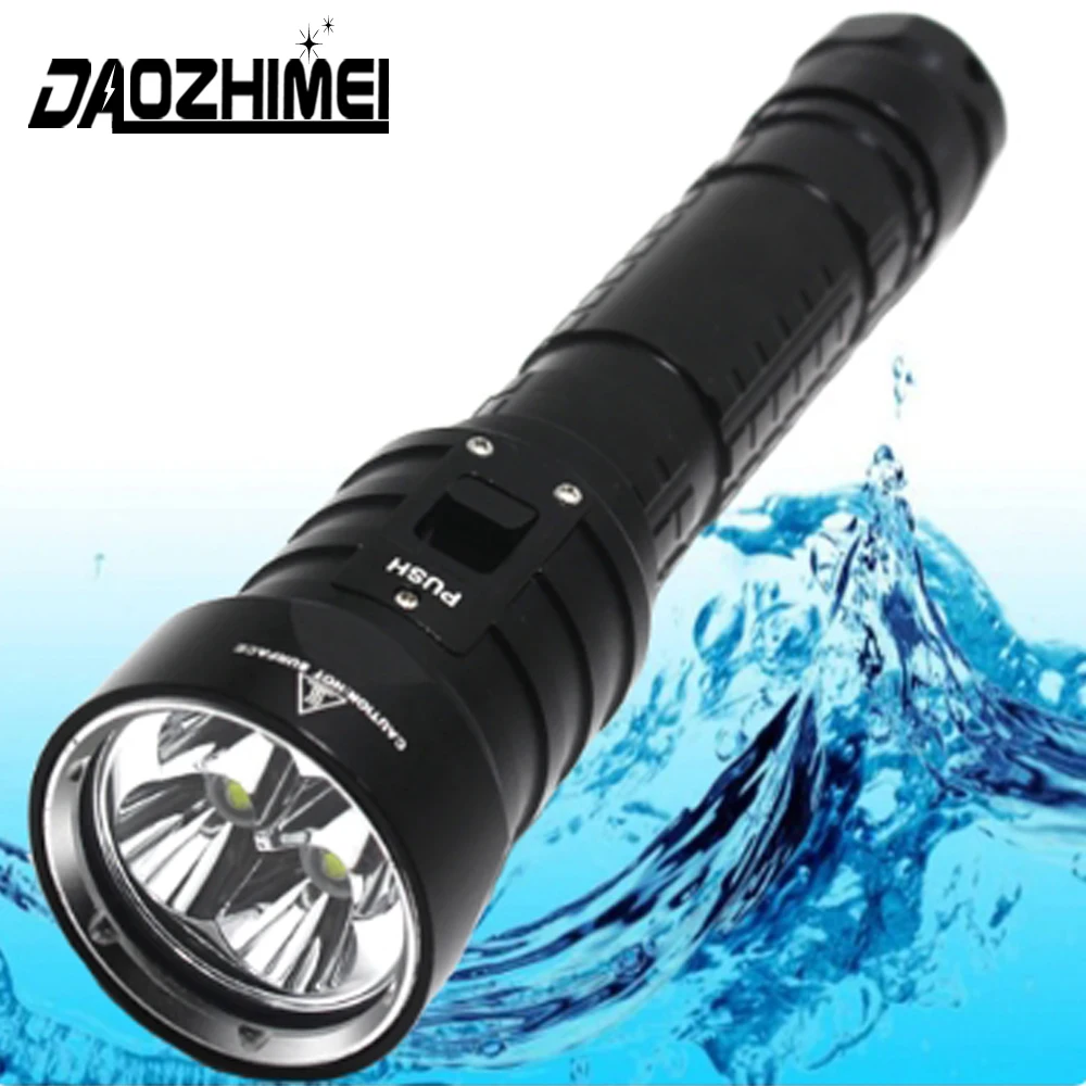 8000 Lumens DX4S LED Diving Flashlight 4* XM-L2 U2 Underwater headlight 18650 26650 Torch Lantern IPX8 Waterproof Flashlights