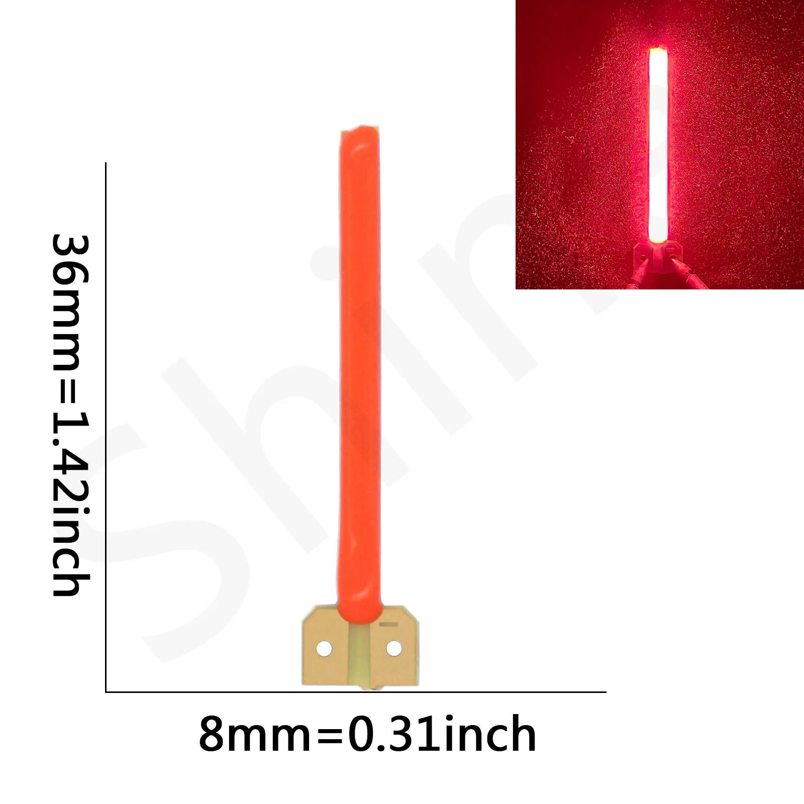 Vibrant Red LED COB Candle Diodes for Party & Wedding Decor