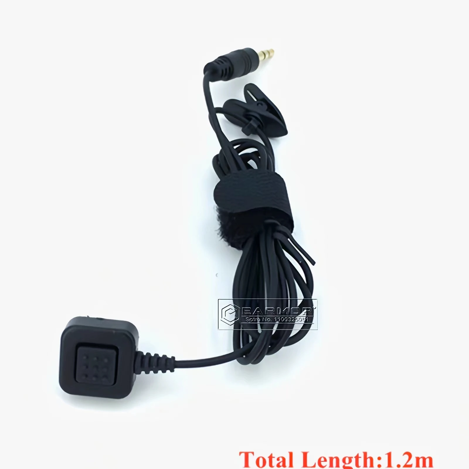 EARMOR-M50 tactical headset PTT, PTT extended finger button, call button, adapter M51, compatible with tactical equipment
