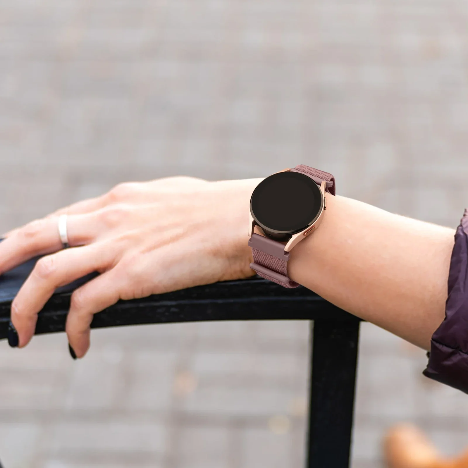 Nylon Strap Band Bracelet, Adjustable 20mm/22mm