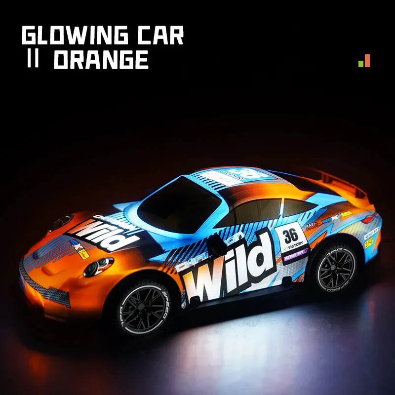 Luminous RC Drift Car 1/18 Remote Control Truck Climbing Off-road Car with Light Electric Racing Vehicle Children Birthday Gift