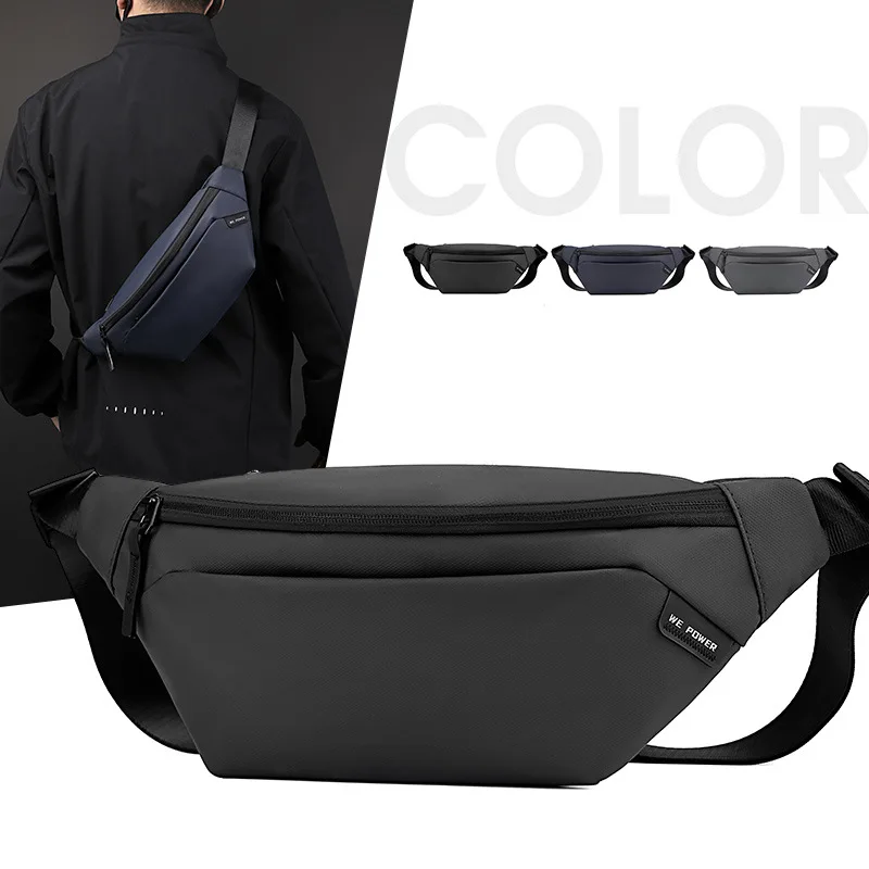 

Fashion Men Outdoor Sports Waist Bag Travel Fanny Pack Waterproof Shoulder Belt Bag Male Messenger Bags Teenager Chest Bag