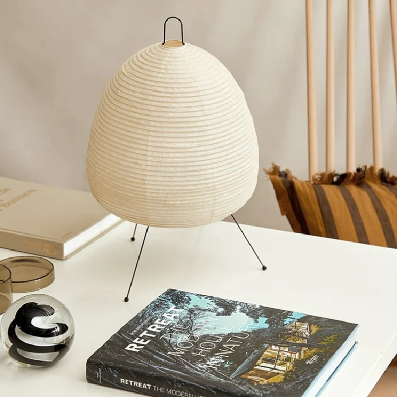 Japanese Rice Paper Lantern Led Table Living Room Bedroom Bedside Study Hotel Homestay Art Creative Decor Tripod Floor_voghion.com