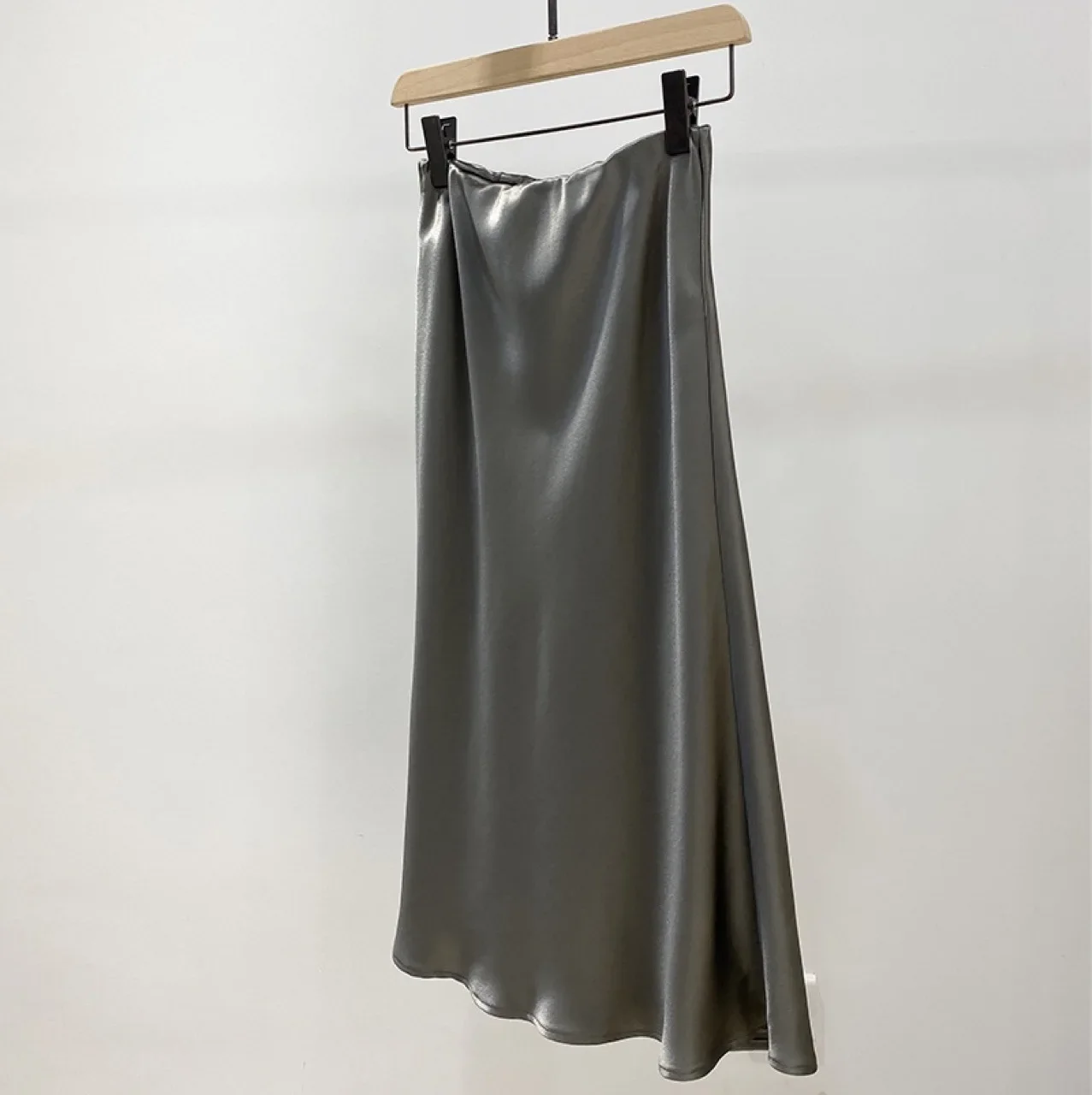 new optical blend elastic waist medium length acetic acid skirt multicolor acetic acid skirt