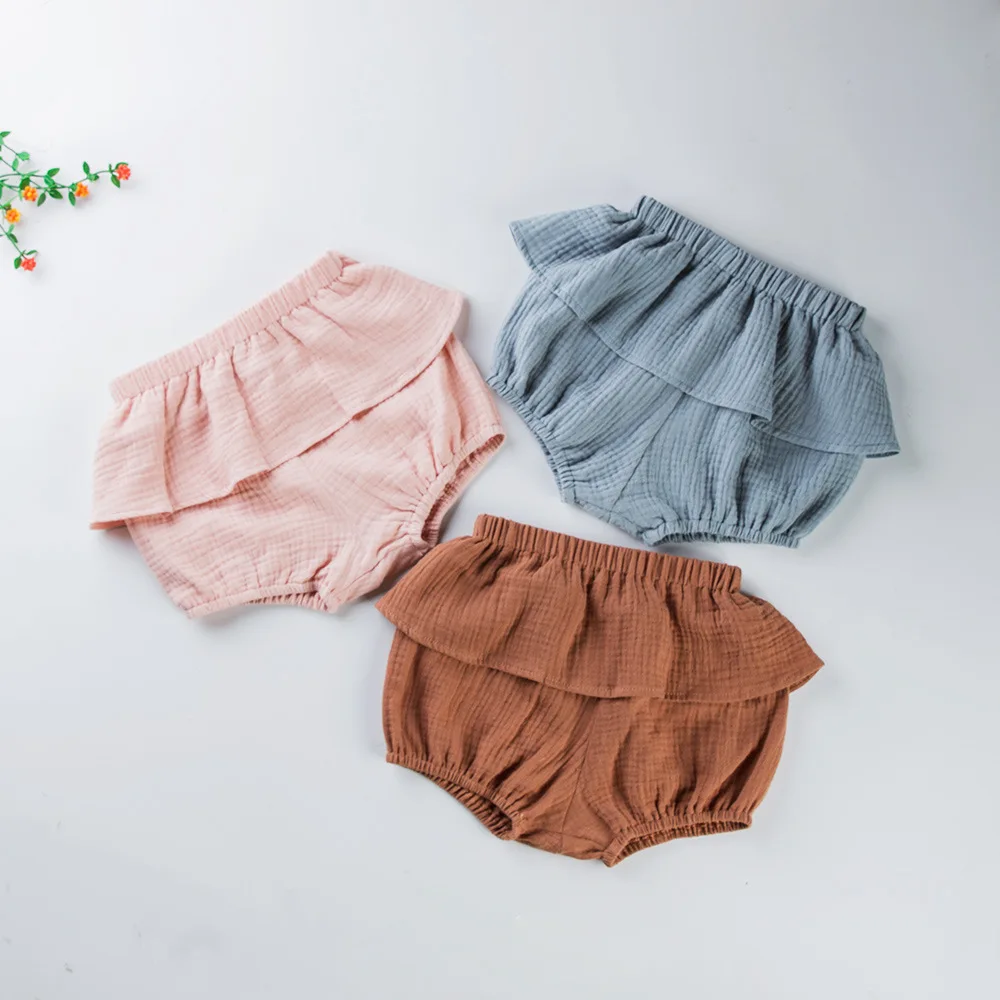 Children's Summer Baby Shorts Baby Girl's Pants New Solid Color Pants