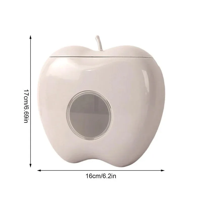 Apple Shaped Fresh Keeping Bag Dispenser Wall Mounted Kitchen Storage Box Plastic Bag Organizer Space Saving Kitchen Tool