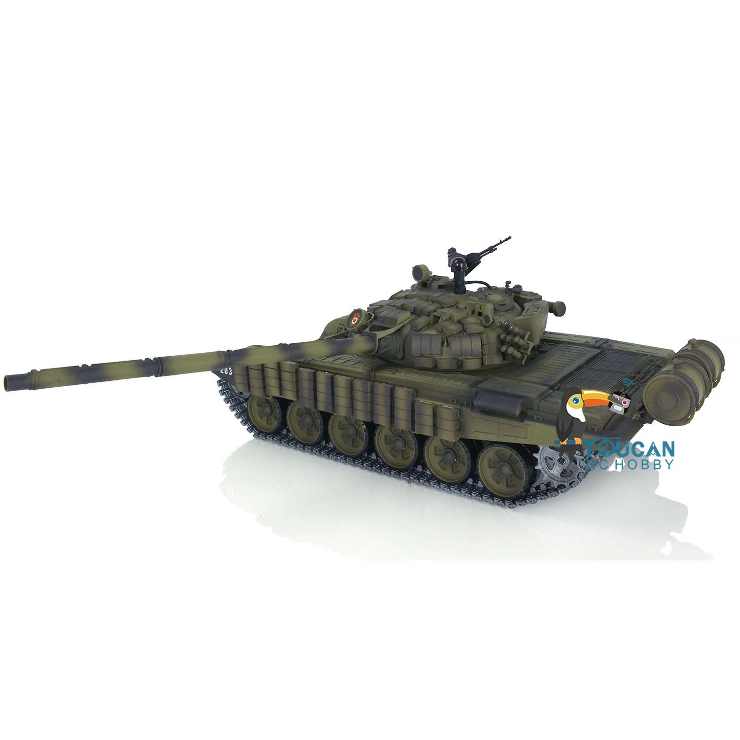 Heng Long 1/16 Scale 7.0 RC Battle Tank Model FPV T72 3939 360° Turret Rotation Armor First Person View System TH20571-SMT1 6