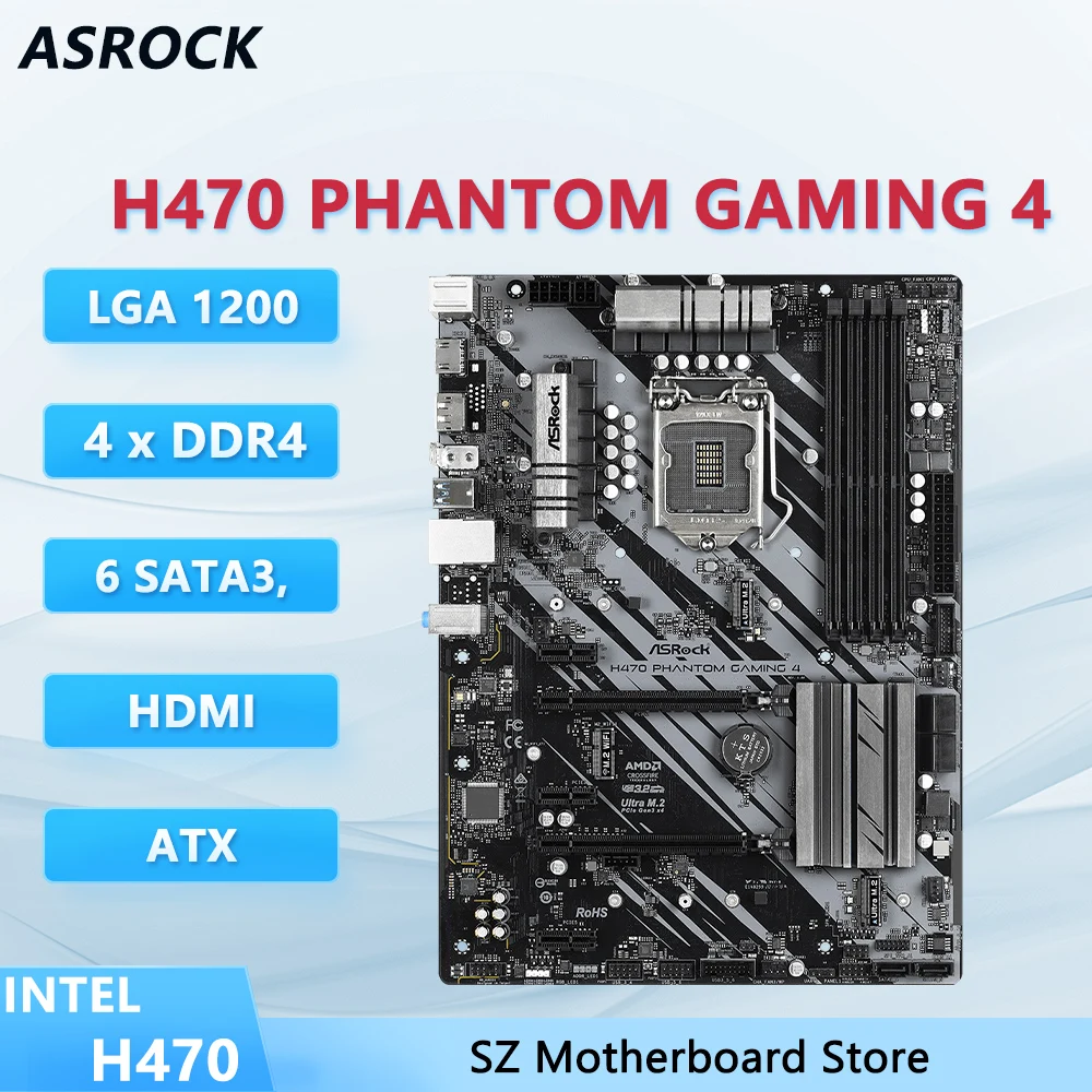 ASROCK H470 PHANTOM GAMING 4 マザーボード H470 マザーボード PC