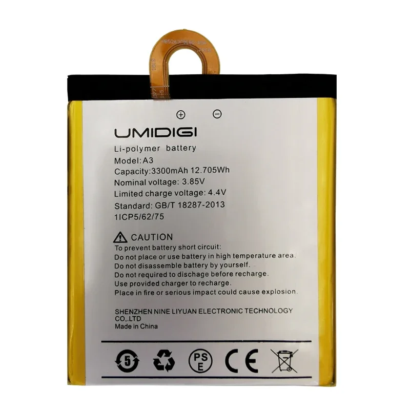 2024 Years 100% Original 3300mAh Replacement Smart Phone Battery For UMI Umidigi A3 A3 Pro Mobile +Tools Free