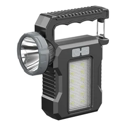 Multifunctional Solar Rechargeable LED Camping Torch with High Brightness (Flashlight)