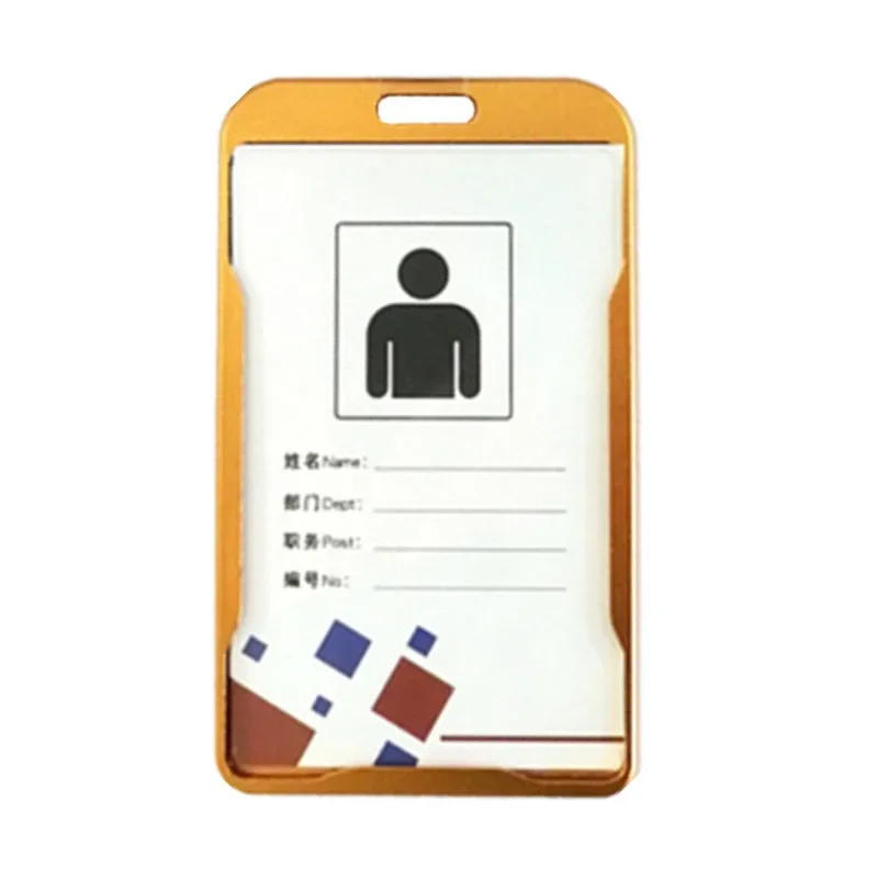 Wallet Card Holder Card Holder ID Card Holder ID Card Case Card Case Holder Aluminum Alloy ID Tag Working Permit Case Employee's Business Pass Bus Work Card Holder Sleeve Metal Staff