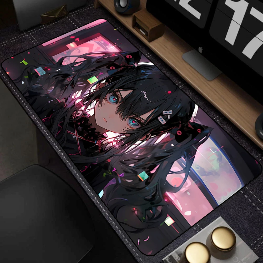 Anime Girls Rubber Mouse Pad Kawaii Non-Slip Pink Desk Mat Cute Large Gaming Mousepad Gamer HD Print Mouse Mat Game Keyboard pad mouse pad gaming mousepad computer desk mat